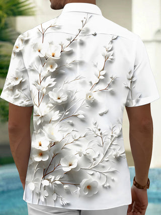 men's botanical shirt side view