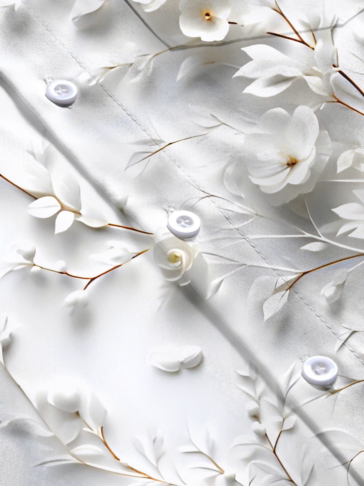 Floral Men's Pocket Short Sleeve Shirts