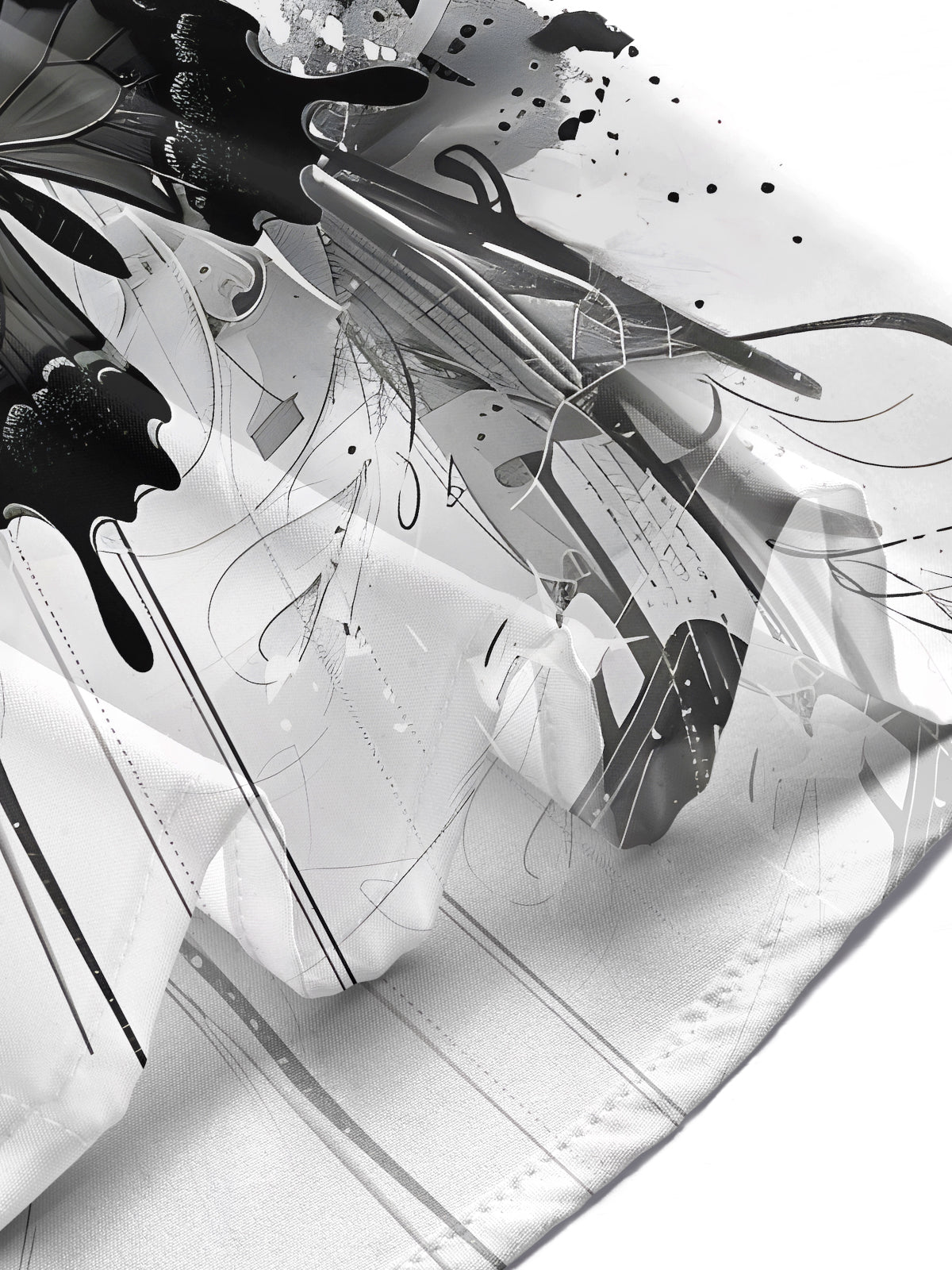 Musical Note Butterfly Men's Pocket Short Sleeve Shirts