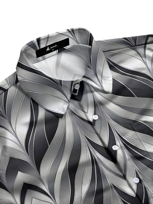 men's short sleeve shirt side view