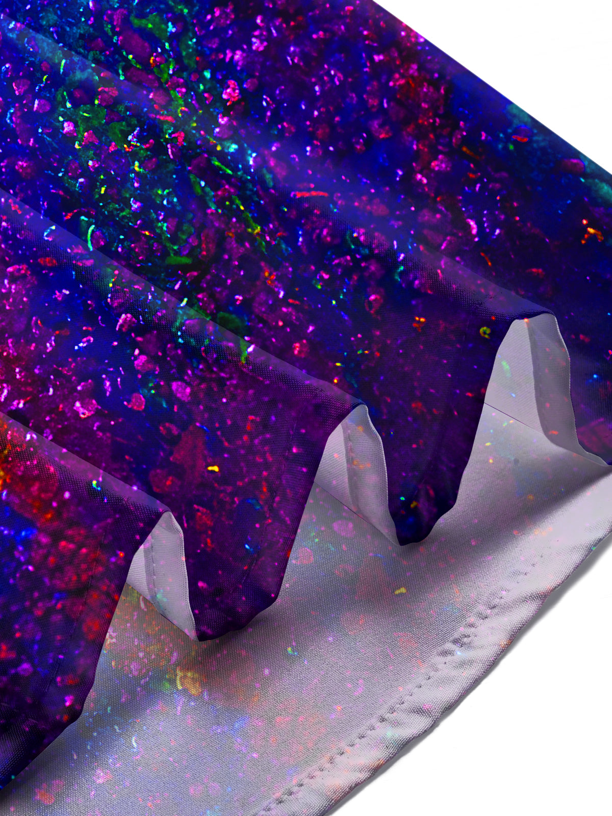 Abstract Rainbow Color Texture Men's Pocket Short Sleeve Shirts