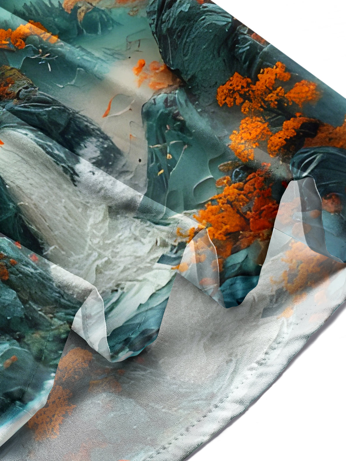 Floral Landscapes Men's Pocket Short Sleeve Shirts