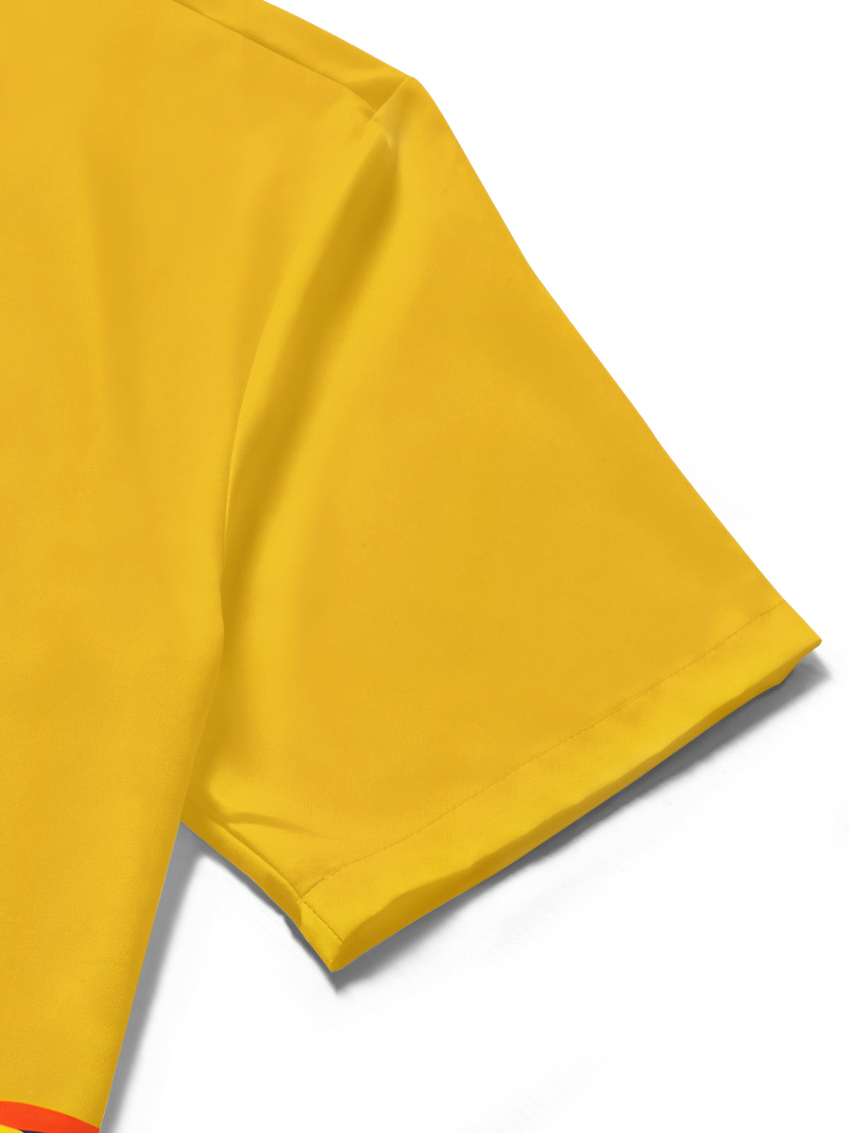 Toucan Print Men's Pocket Short Sleeve Shirts