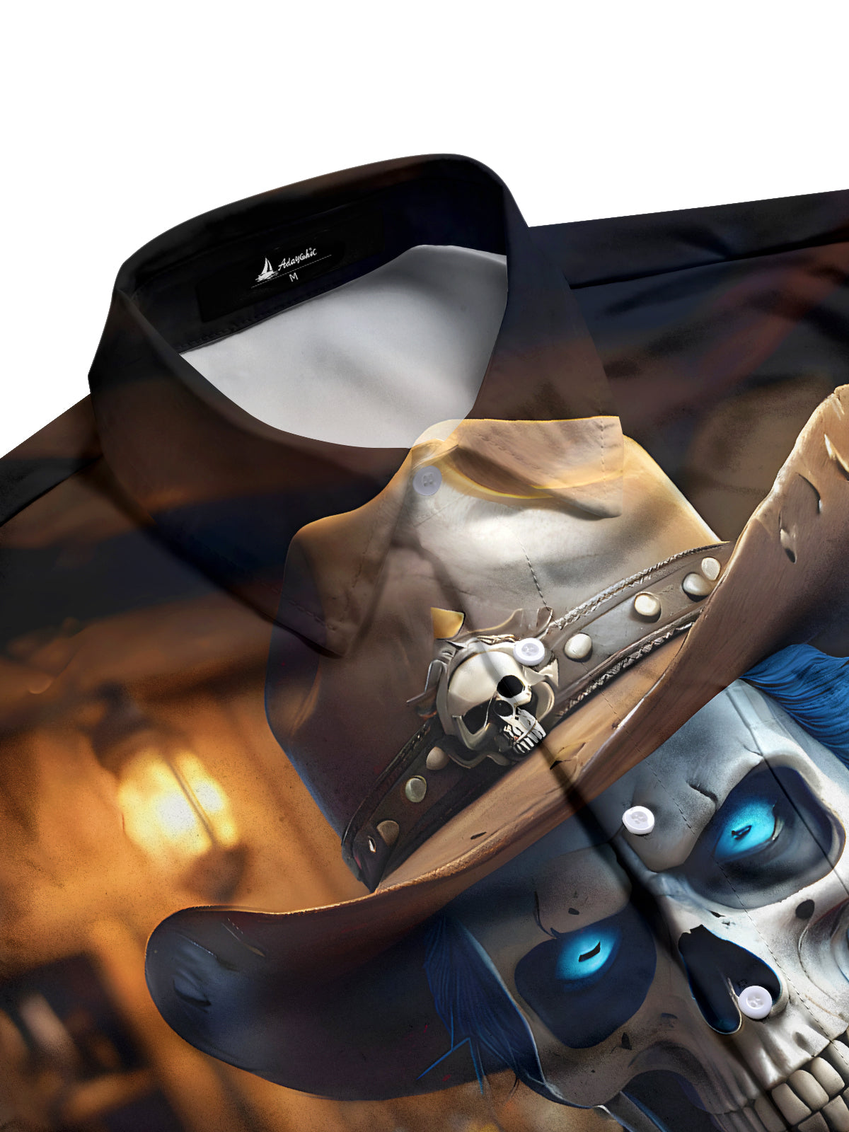 Skull Men's Pocket Short Sleeve Shirts