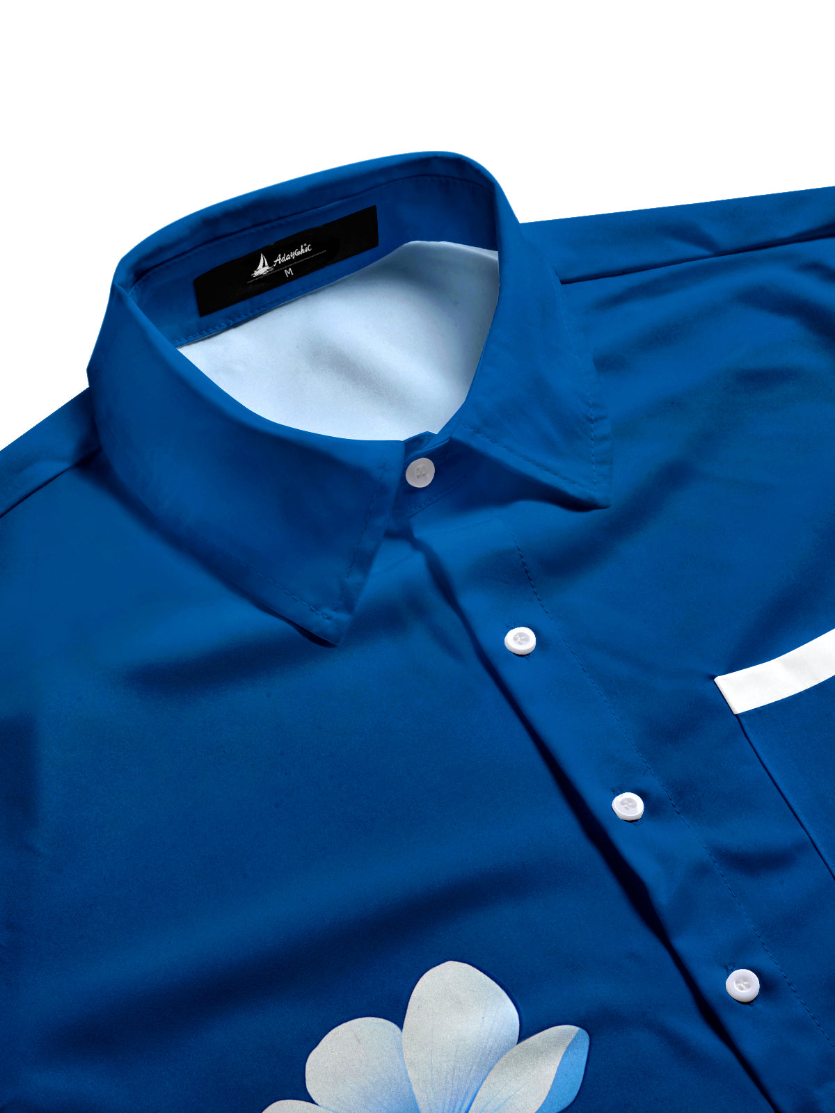 Floral Men's Pocket Short Sleeve Shirts