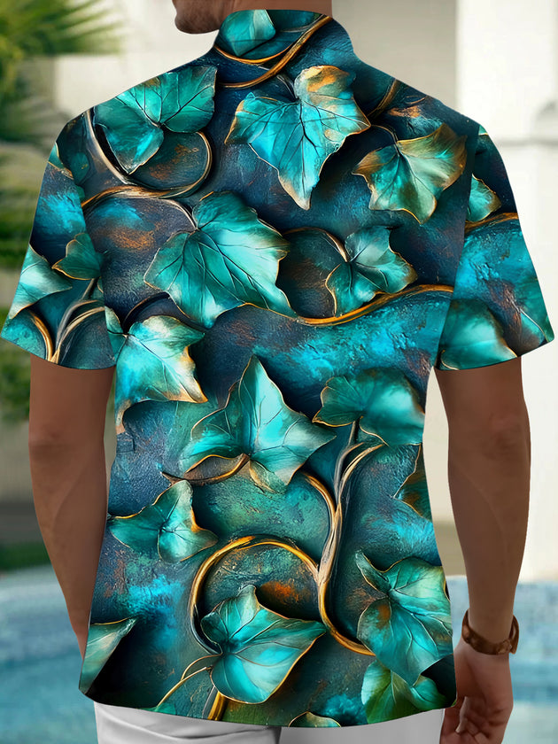men's short sleeve shirt side view