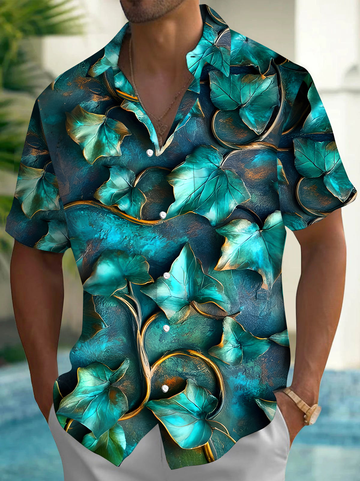 Leaf Men's Pocket Short Sleeve Shirts