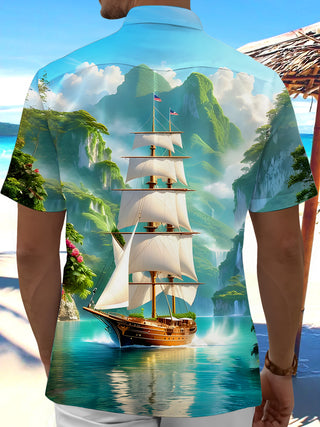 men's pocket shirt back view