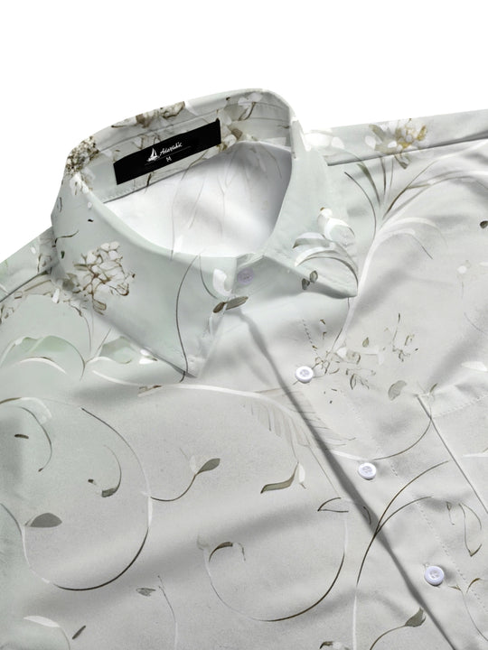 men's botanical shirt side view