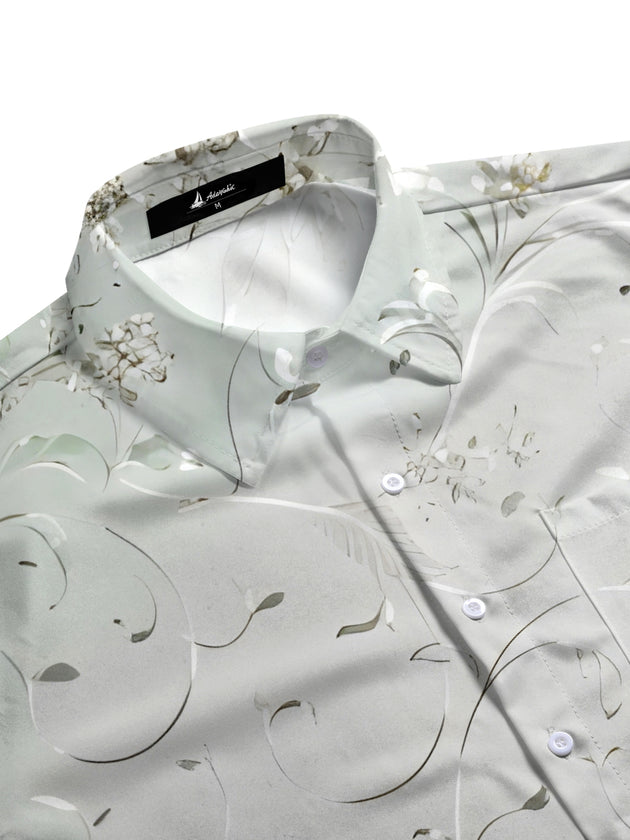 men's botanical shirt side view