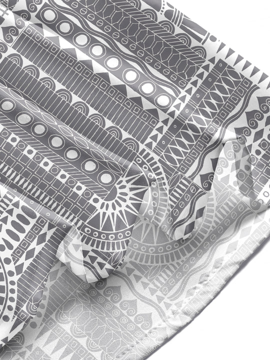 men's geometric print shirt summer vacation