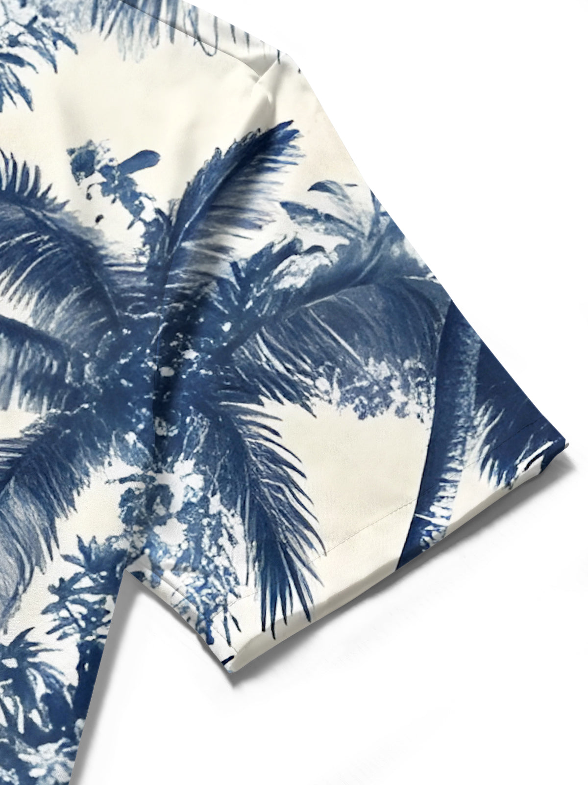 Hawaiian Coconut Tree Men's Pocket Short Sleeve Shirts