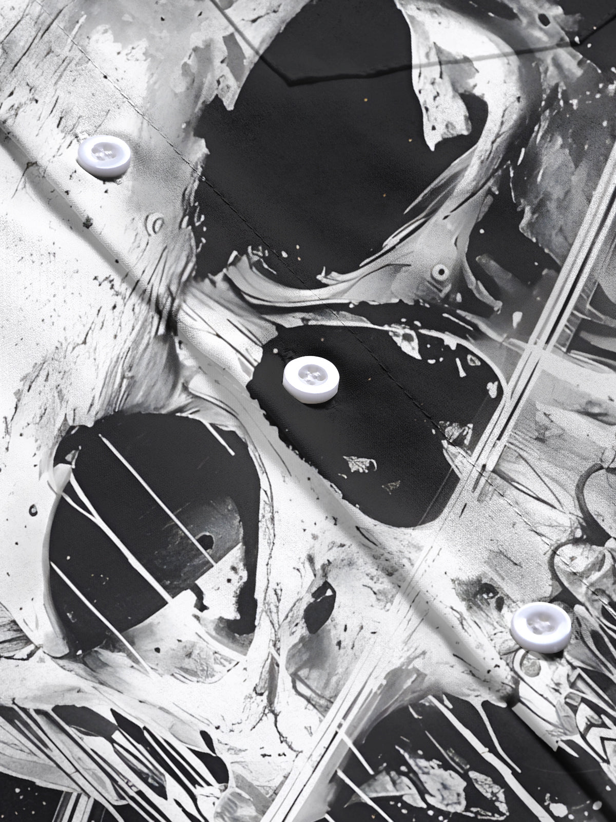 Skull Men's Pocket Short Sleeve Shirts