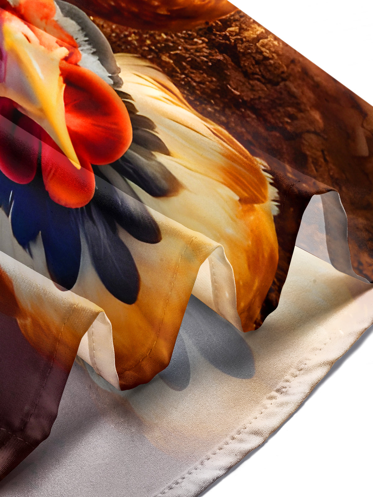 Funny Rooster Men's Pocket Short Sleeve Shirts