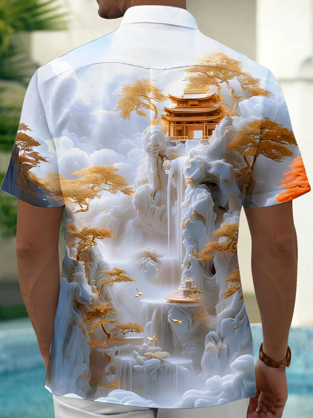 men's pocket shirt back view