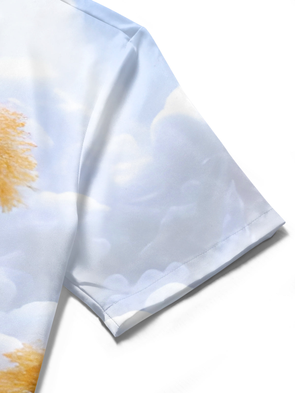 Layers Landscape Trees Courtyard Men's Pocket Short Sleeve Shirts