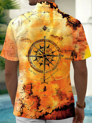 men's aloha shirt back view