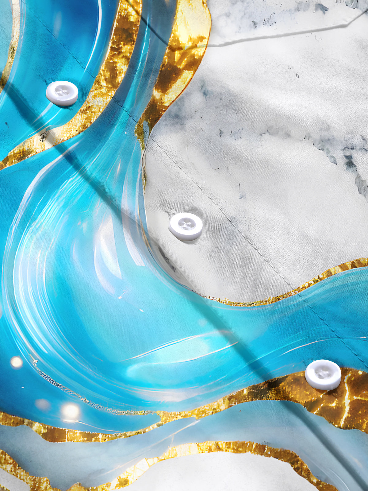 Abstract Men's Pocket Short Sleeve Shirts