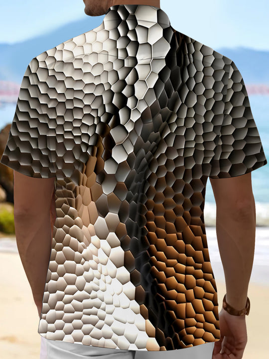 men's short sleeve shirt side view