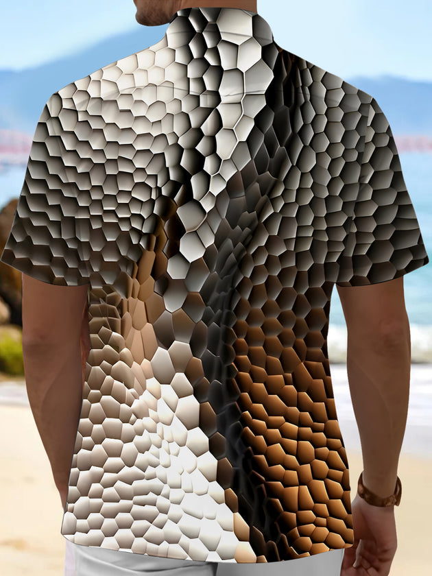 men's short sleeve shirt side view
