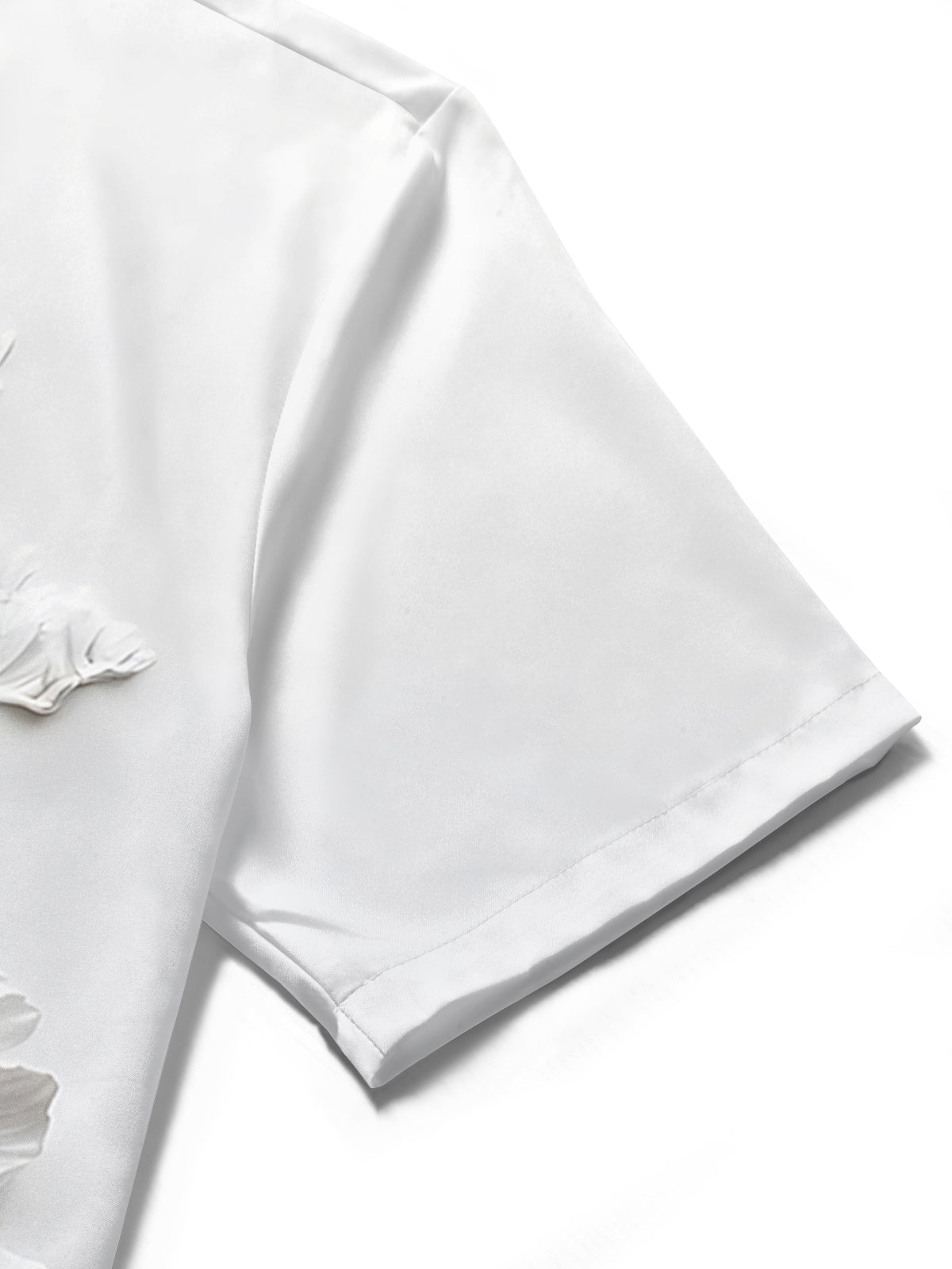 Snake Floral Print Men's Pocket Short Sleeve Shirts