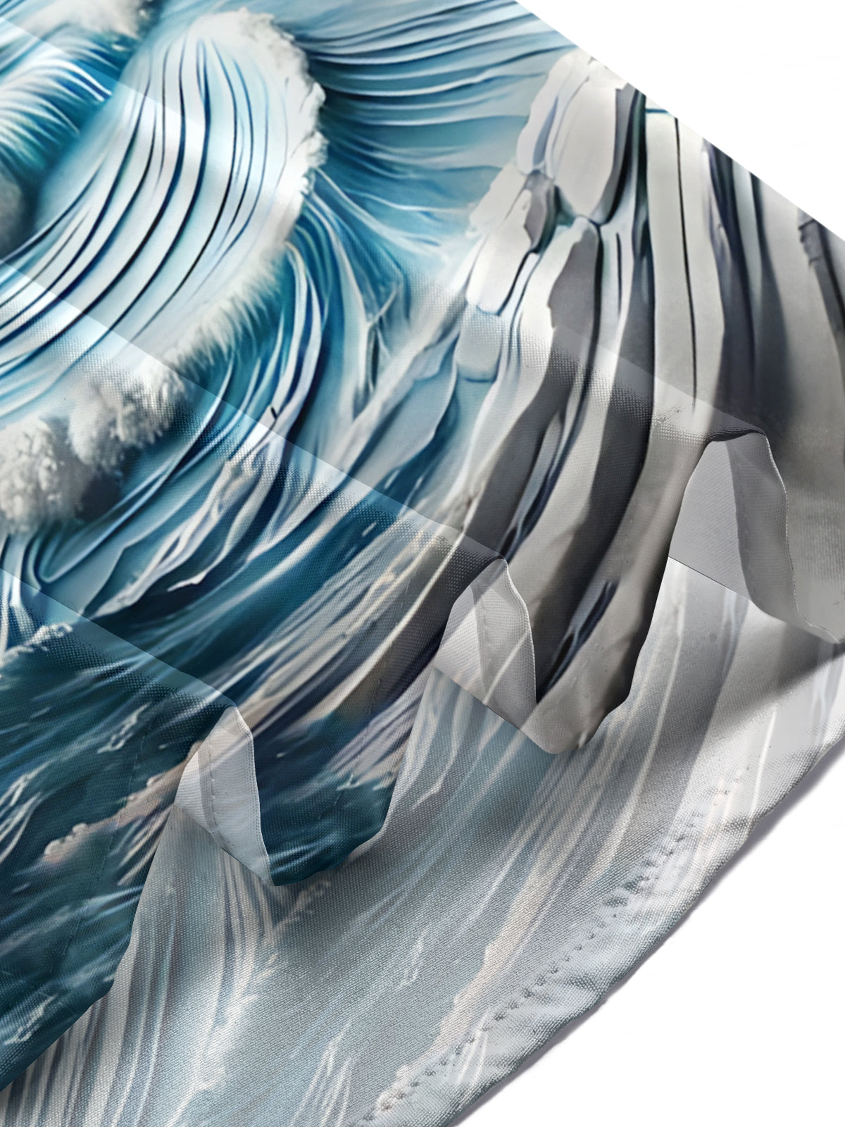 Lighthouse Clouds Waves Art Print Men's Pocket Short Sleeve Shirts