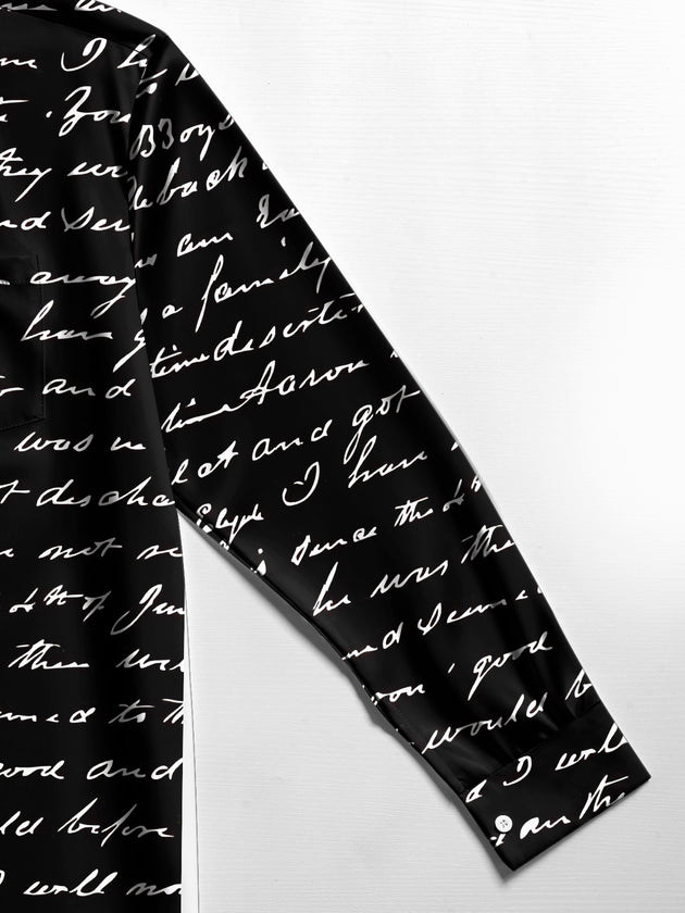 men's printed shirt close-up full sleeve