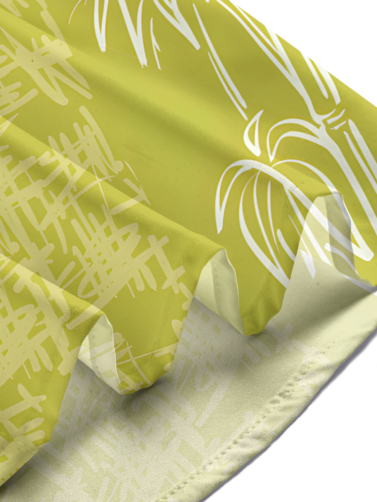 Bamboo Leaf Men's Pocket Short Sleeve Shirts