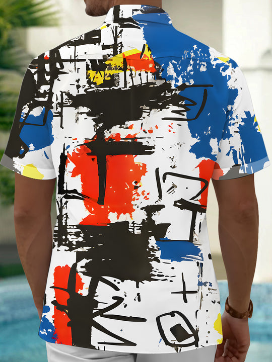 men's tye dye shirt back view