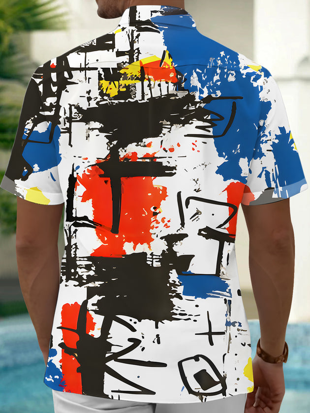 men's tye dye shirt back view