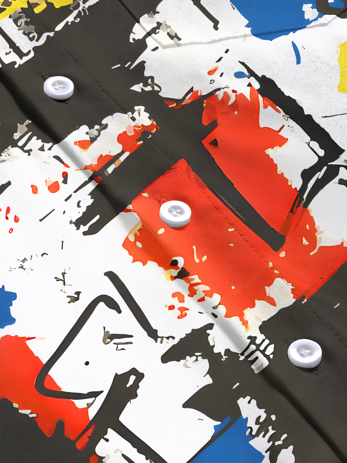 Tie Dye Men's Pocket Short Sleeve Shirts