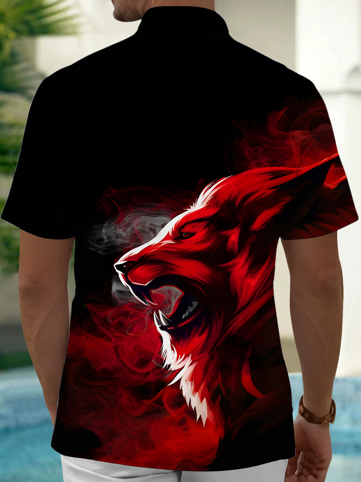 Lion Men's Pocket Short Sleeve Shirts