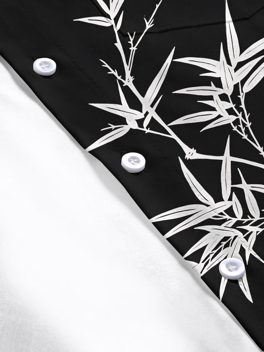 men's printed shirt close-up short sleeve