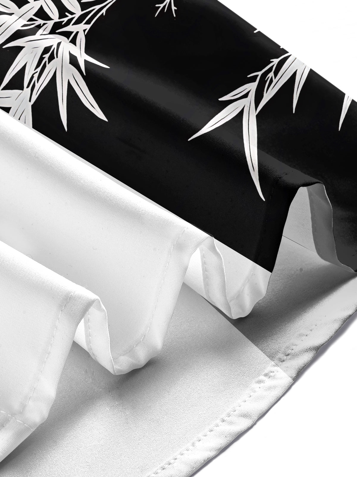 Bamboo Print Men's Pocket Short Sleeve Shirts