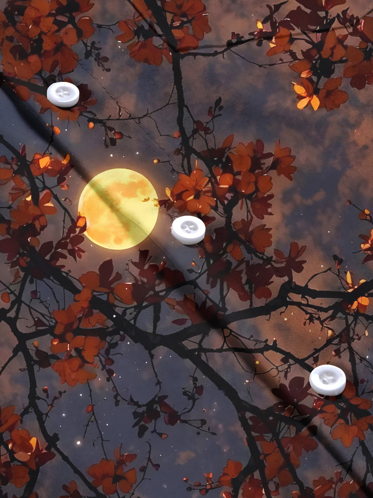 Moon Men's Pocket Short Sleeve Shirts