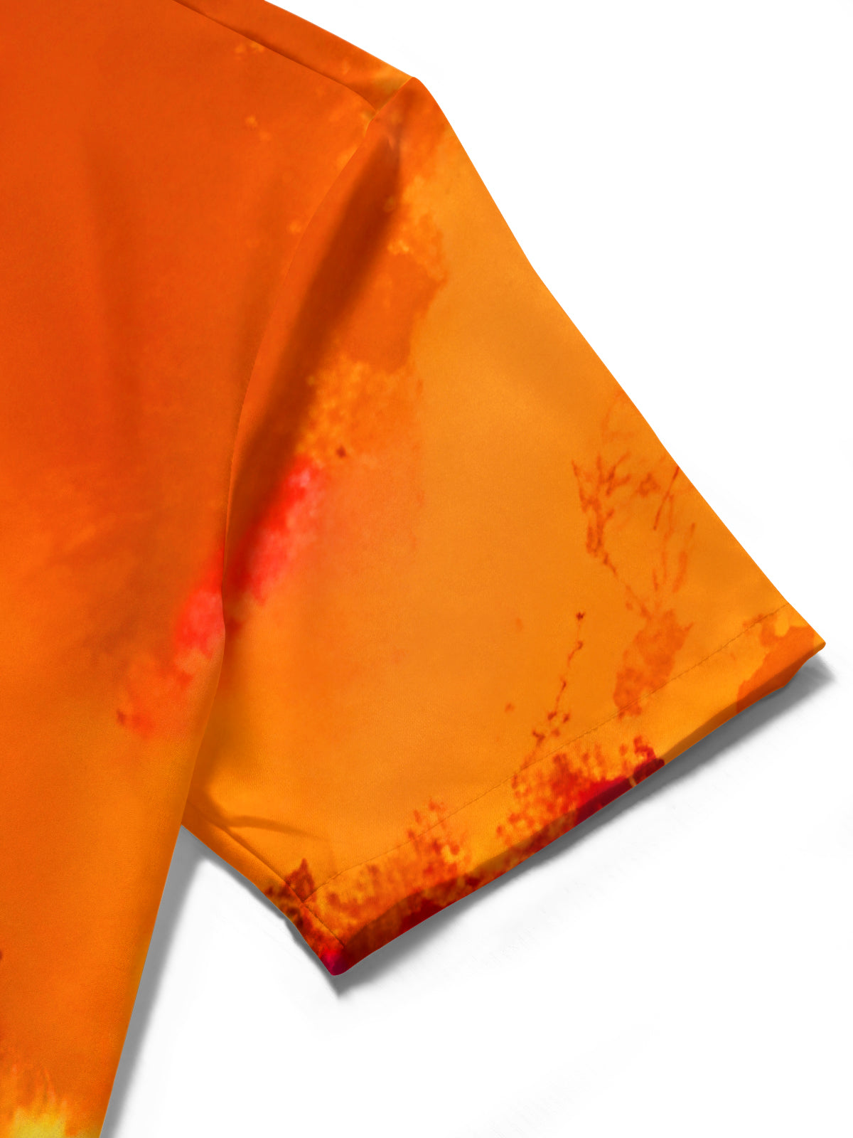 Tie Dye Colorful Music Notes Men's Pocket Short Sleeve Shirts