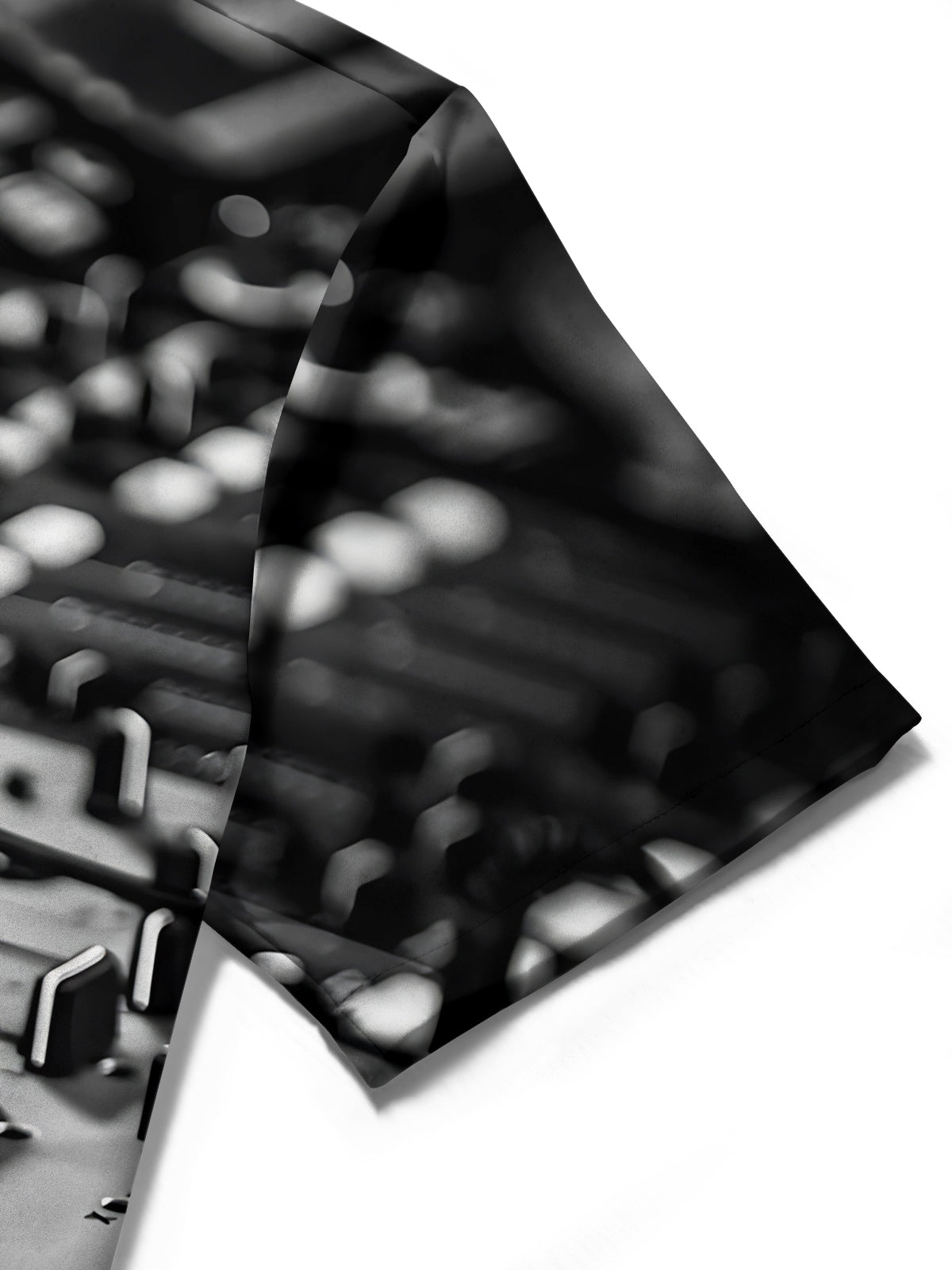 DJ Mixer Print Men's Pocket Short Sleeve Shirts