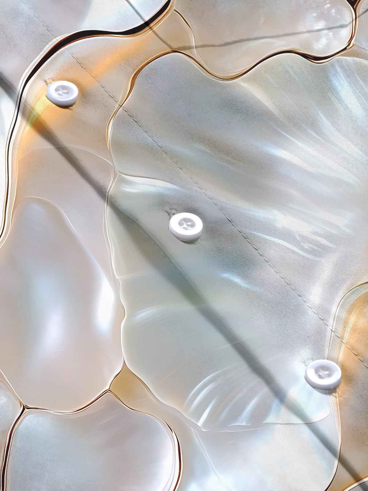 Shell Print Men's Pocket Short Sleeve Shirts