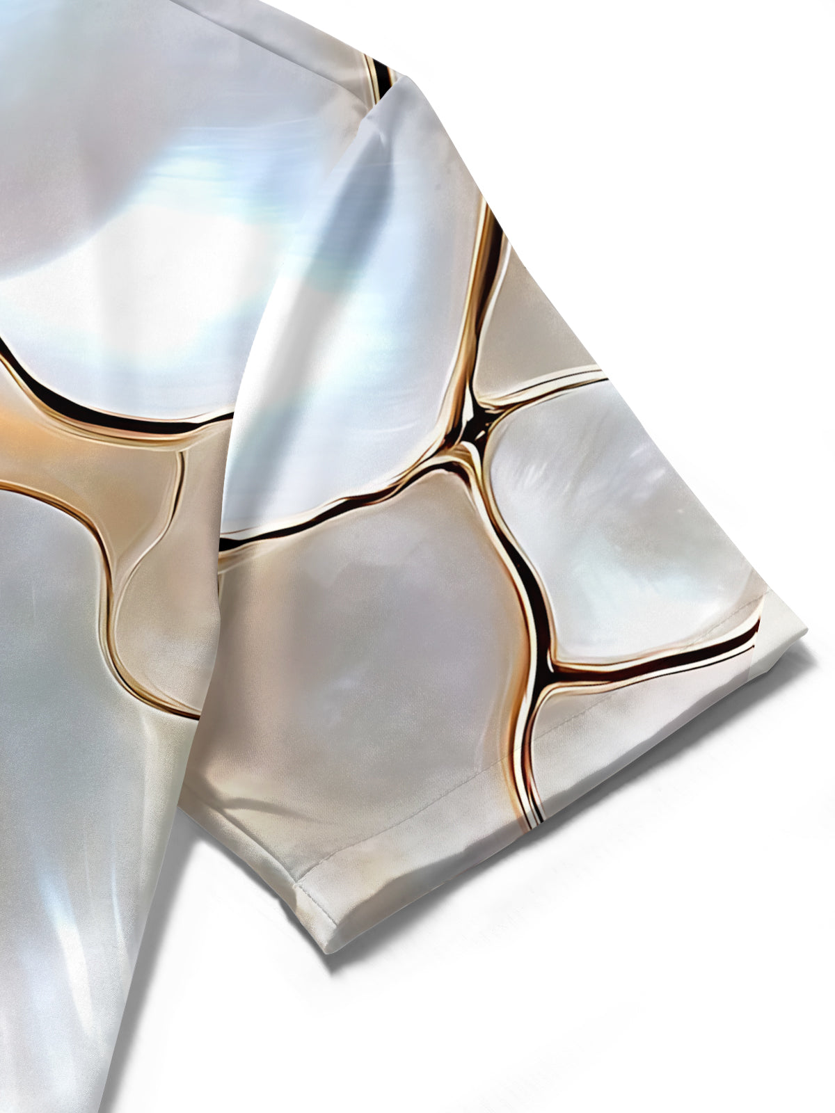 Shell Print Men's Pocket Short Sleeve Shirts