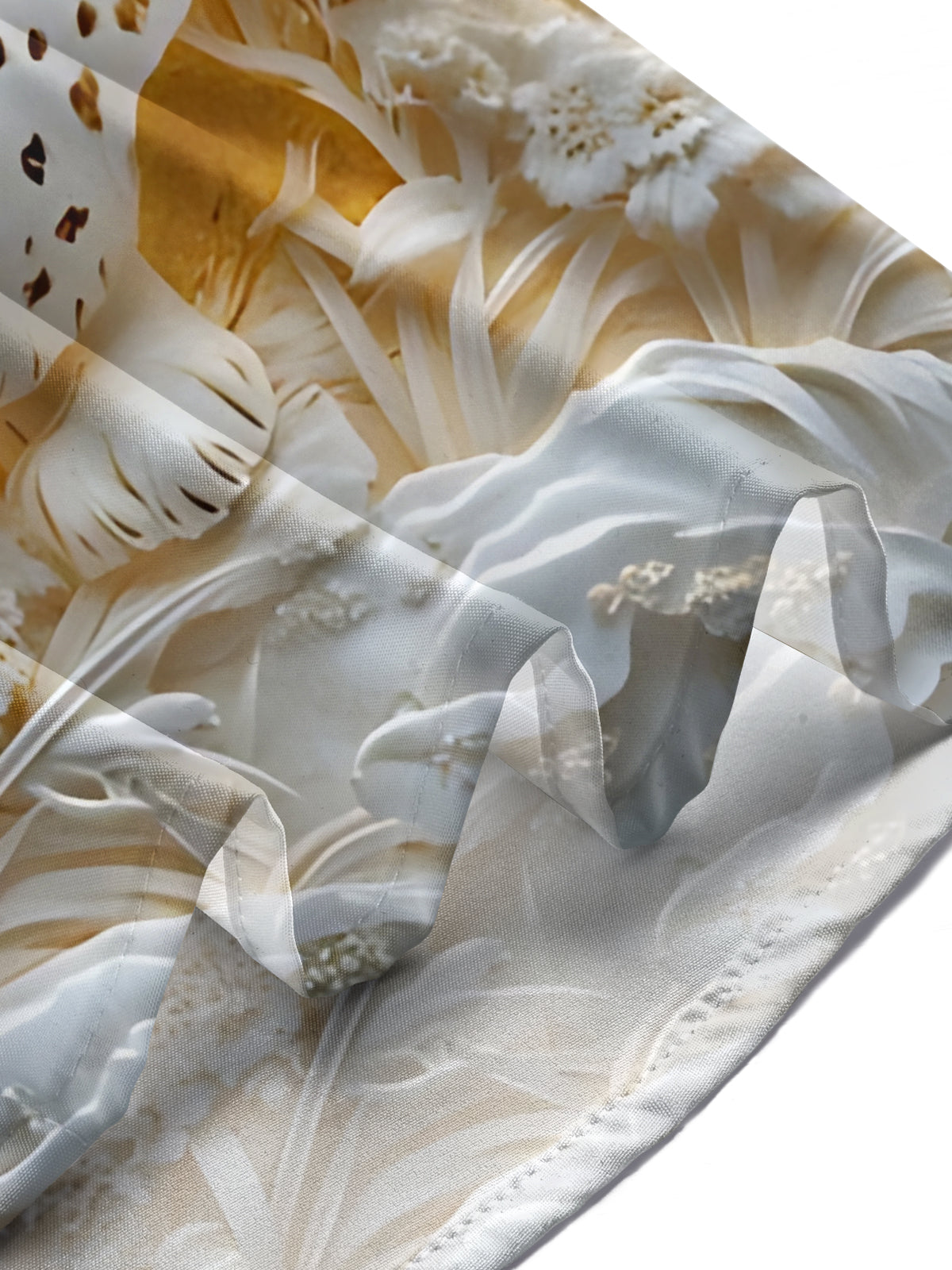 Snow Leopard Print Men's Pocket Short Sleeve Shirts