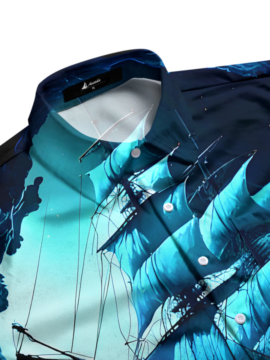 men's tropical shirt side view