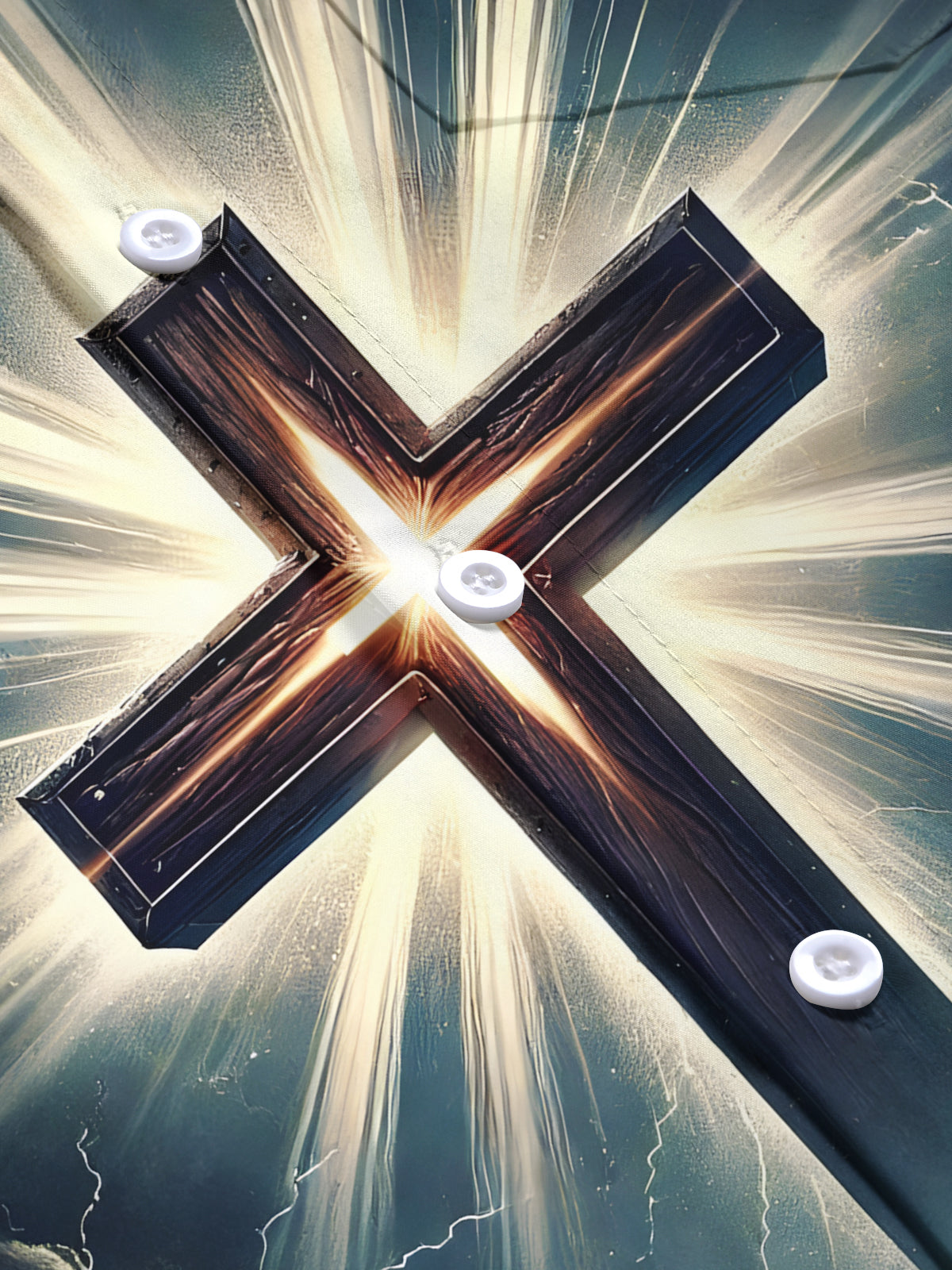 Religion Cross Men's Pocket Short Sleeve Shirts