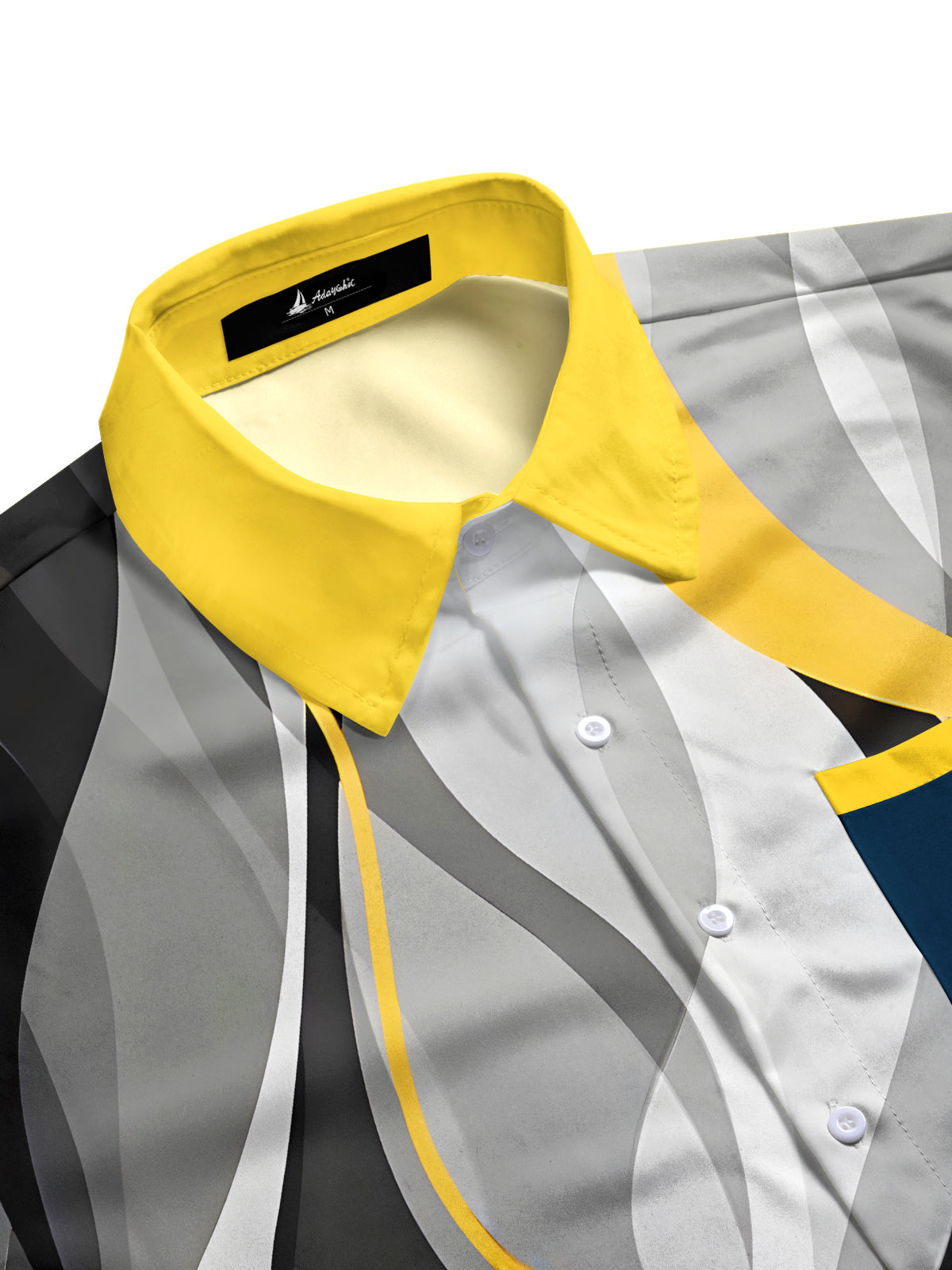 Abstract Men's Pocket Short Sleeve Shirts