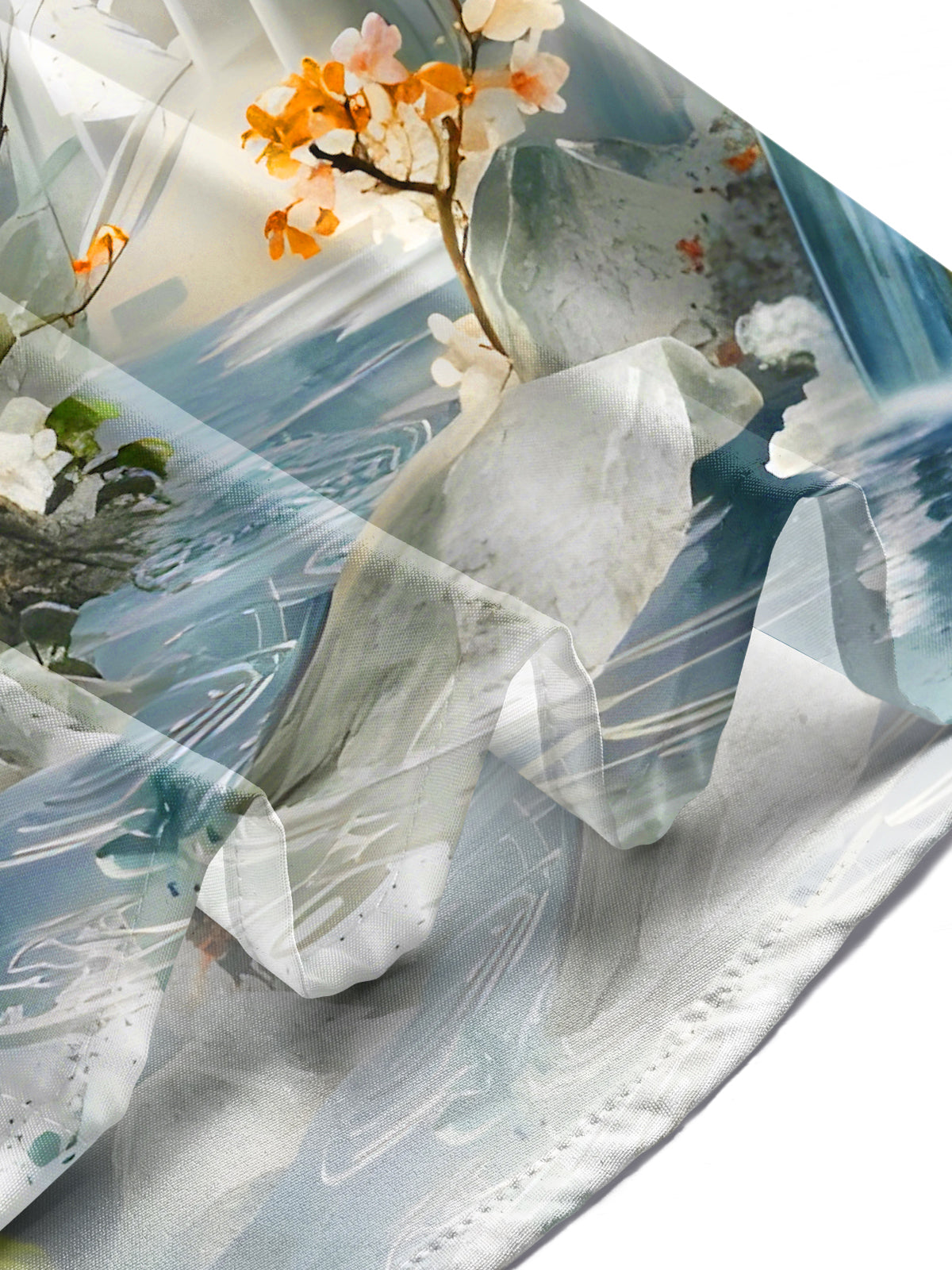 Bamboo Leaves Floral Landscapes Men's Pocket Short Sleeve Shirts