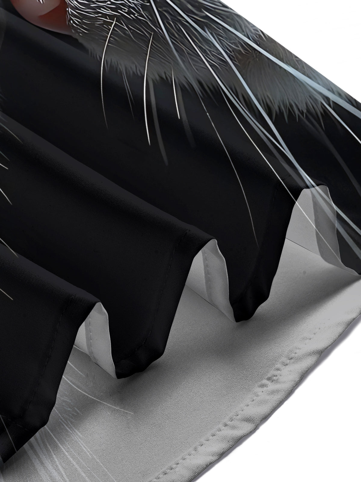 Cat Print Men's Pocket Long Sleeve Shirts