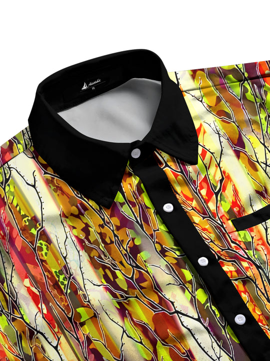 men's tie-dye shirt side view