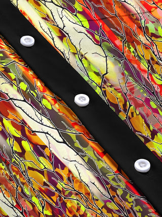men's tie dye long sleeve flat lay shirt