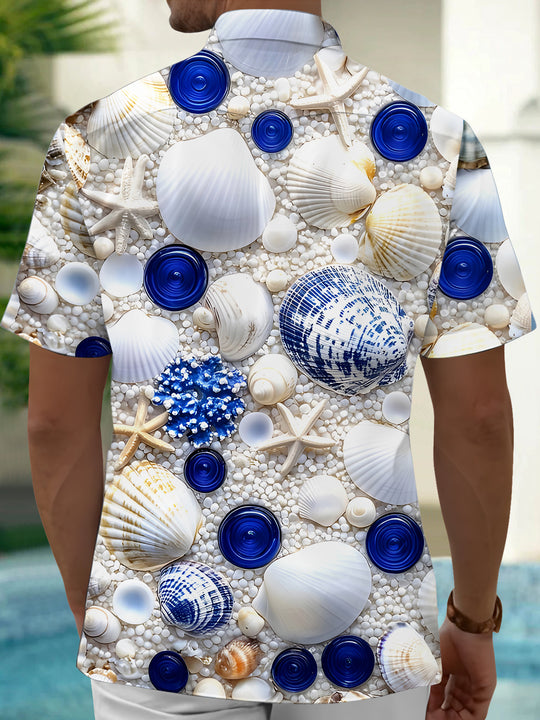 men's aloha shirt back view