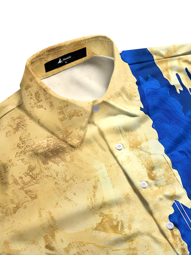 men's short sleeve shirt side view