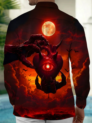 men's spooky shirt back view